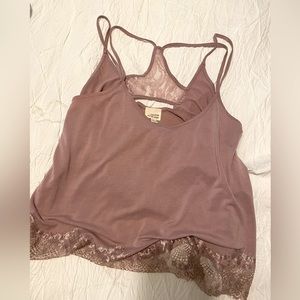 Caution to the wind, pink size large tank top, loose fitting